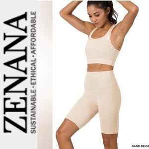 NEW Zenana Athletic Tank Top & Biker Shorts Set. No Bra Pads